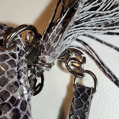 MICHAEL MICHAEL KORS Umhängetasche Schultertasche grau Python geprägtes Leder - Bild 7 von 12