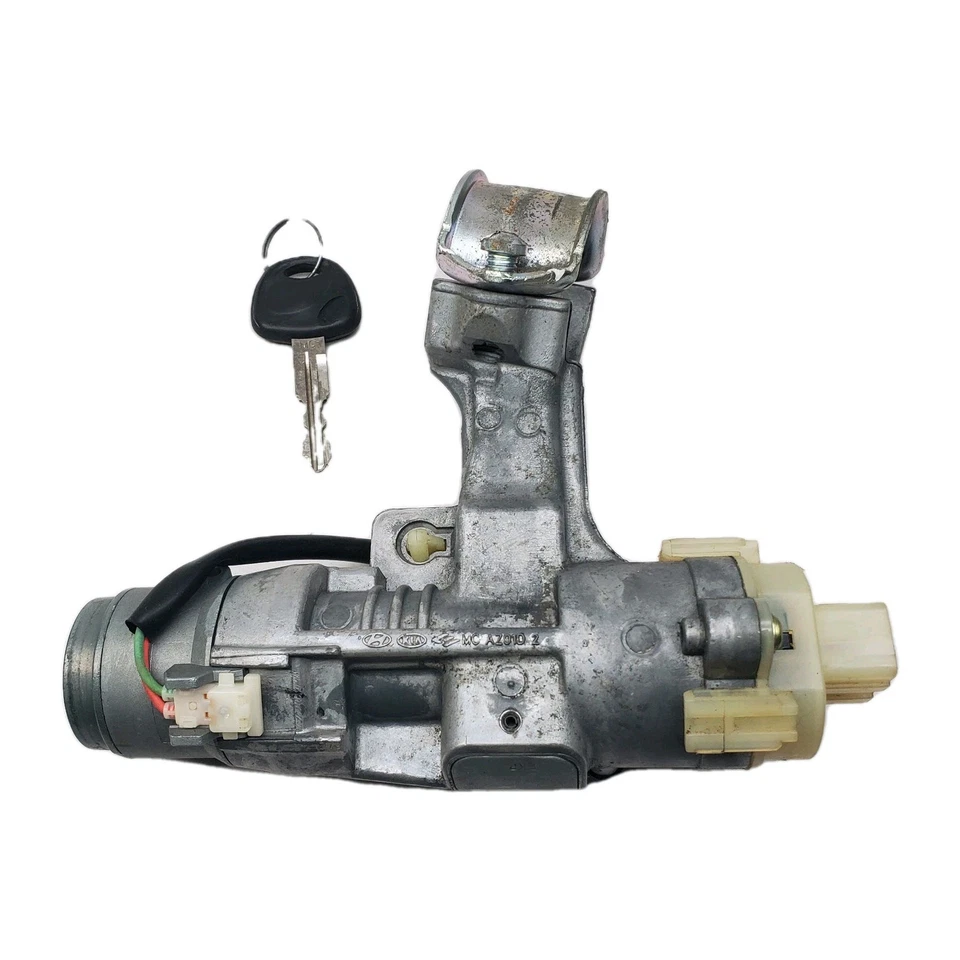 06-11 HYUNDAI ACCENT Ignition Switch Lock Cylinder Assembly w/ Key Immobilizer - Image 4 of 4