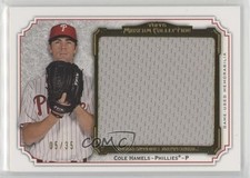 2012 Museum Collection Momentous Material Jumbo Relics Gold 5/35 Cole Hamels l7u