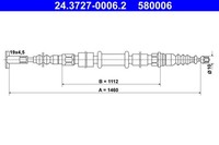 Bremsseil Seilzug Feststellbremse Ate 24.3727-0006.2 FüR Lancia Alfa Fiat 145 Sw
