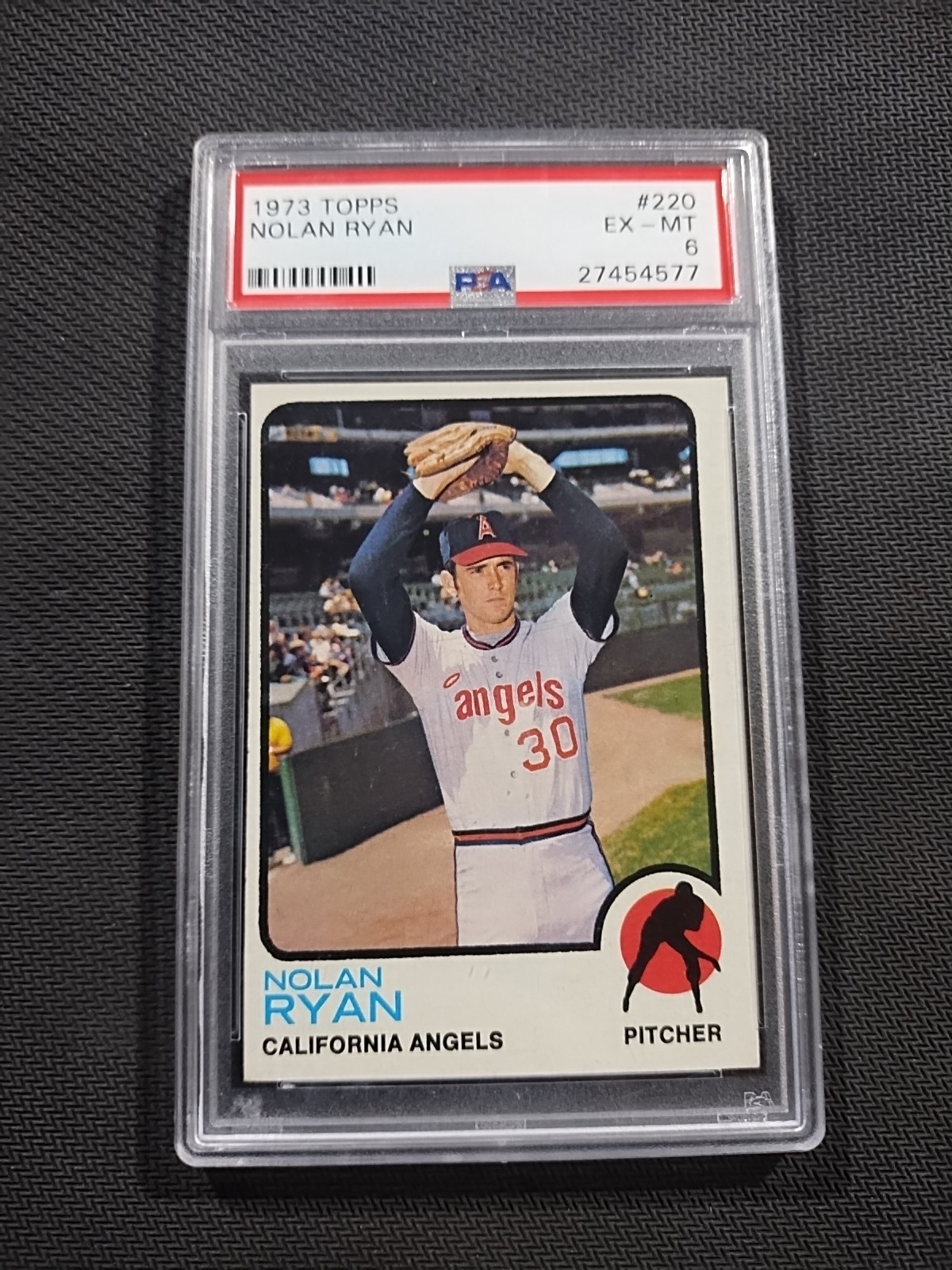 1973 Topps #220 Nolan Ryan California Angels HOF⚾⚾💥 PSA 6 EX-MT