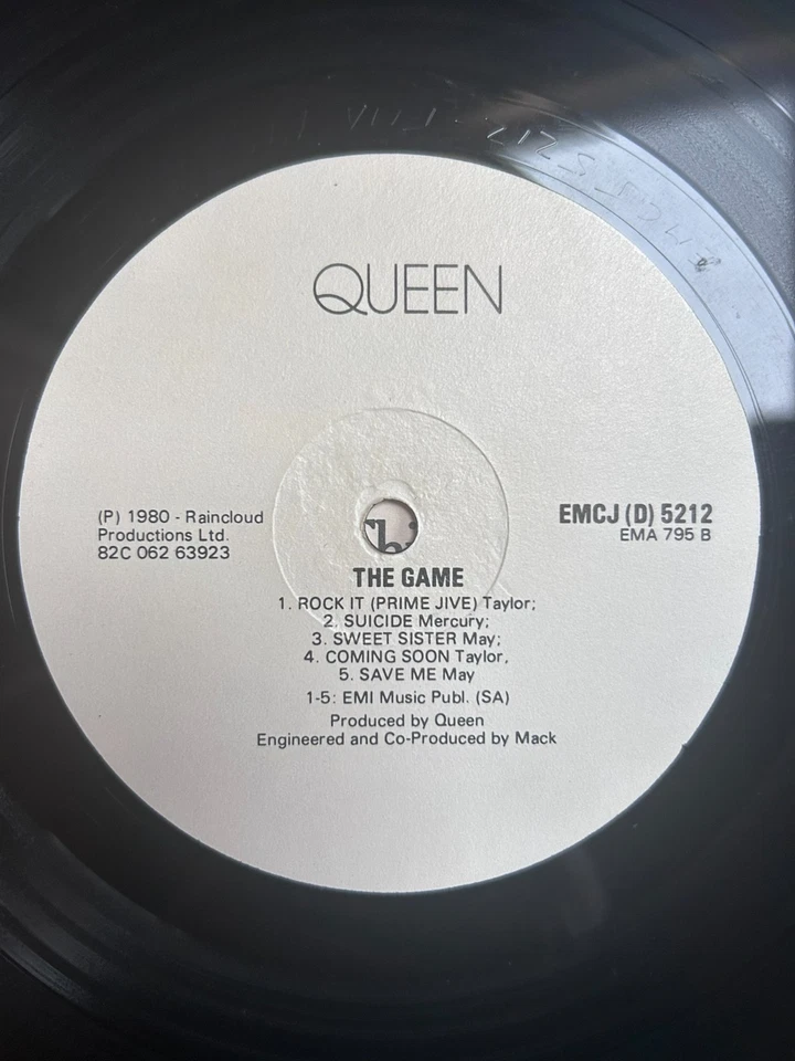 Queen SUPERB RARE Zimbabwe Pressing, The Game, Mercury, Bowie, Beatles, Floyd - Image 4 of 4