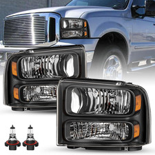 Headlight Assembly Compatible with 05 06 07 Ford F250 F350 F450 F550 Super Duty