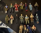 Vintage lot of 18 1980's GI Joe figures - Figures only w/ The Fridge