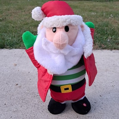Saturday Night ''Don't Belive Me Just Watch'' Dancing Santa Music Plush Christmas