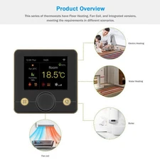 WIFI Smart Boiler Thermostat With RGB Colorful LCD Display Intelligent RQOL
