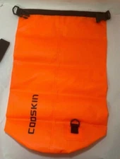 COOSKIN Waterproof Gear Dry Bag with Closure and Shoulder Strap, 20L, Orange
