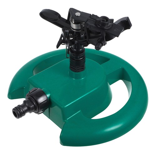 Arroseur Automatique Soucoupe Sigmund S.D.G. - Portée 9,40 M, Surface 68 M², Piquet Métal - Pour Jardin, Pression à Partir De 0,6 Bar