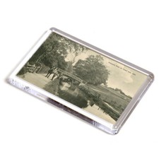 FRIDGE MAGNET - Vintage Wales - Pleasure Boat on Canal near Cefn