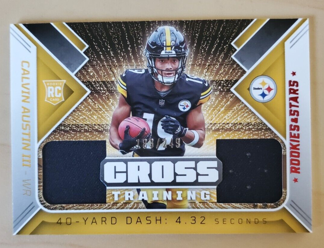 Calvin Austin Panini Rookies & Stars Cross Training Relics #CTCA Base