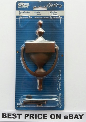 7" Türklopfer - venezianische Bronzeoberfläche - National - V1914 - N336-149 -- Neu!! - Bild 1 von 3