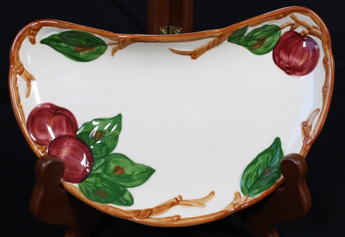 Vintage Franziskaner Apfel Halbmond Salatteller Gewürzschale = - Bild 2 von 6