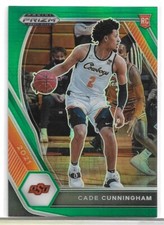 2021 PRIZM DRAFT PICKS RC GREEN PRIZM CADE CUNNINGHAM #1 PISTONS (B)