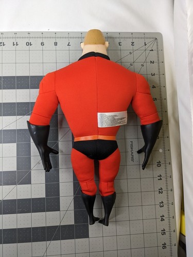 Disney The Incredibles Mr Dad Man Plush 14 Inch Jakks Pacific Vinyl Face Hands - Picture 11 of 13