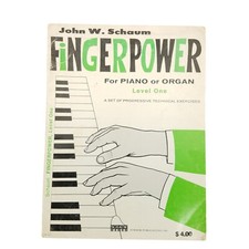 John W Schaum Fingerpower Level One Piano Or Organ 1963 Vintage Sheet Music Book