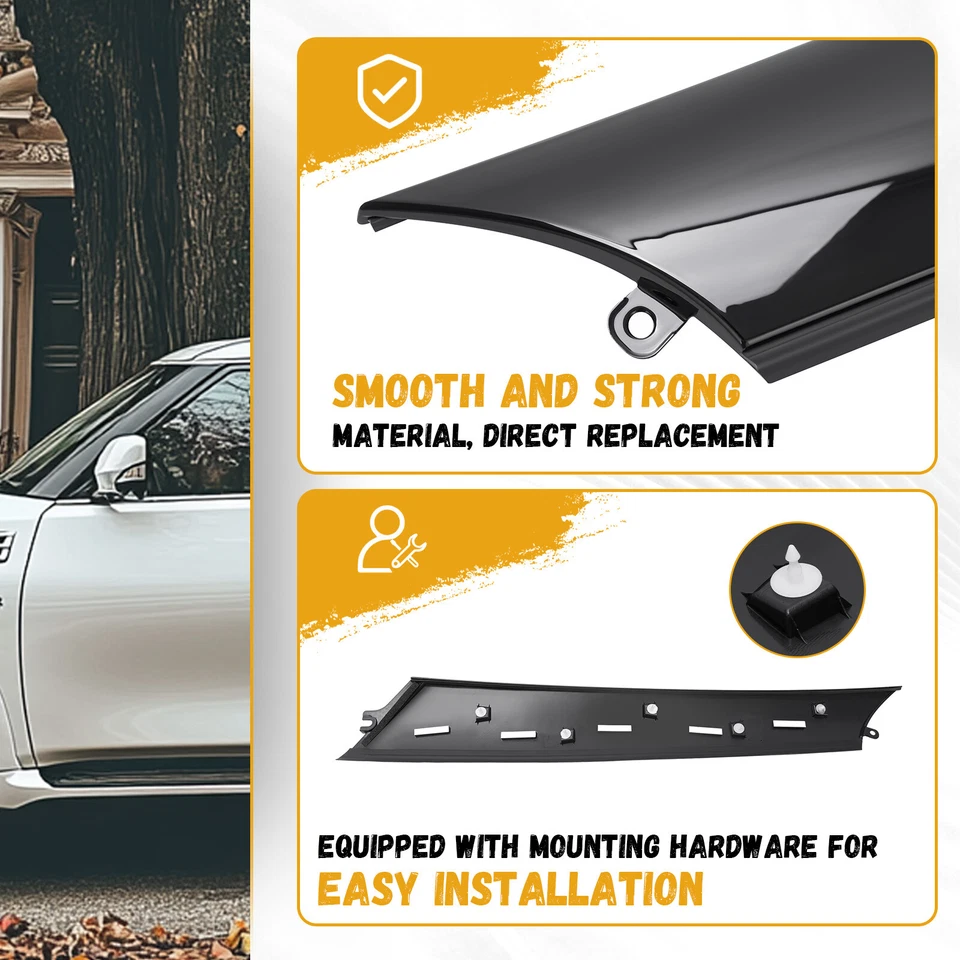 Left Side Windshield Trim Pillar Molding For Infiniti QX56 QX80 Nissan Armada Foto 3 de 4