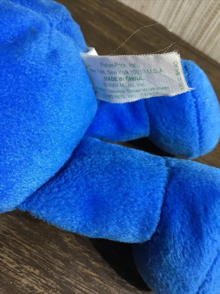 Juguete de peluche Fisher Price 2001 Sesame Street Cookie Monster azul 11" azul 11" Foto 3 de 4