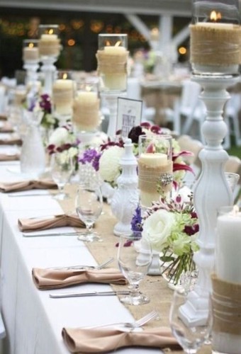 BURLAP TABLE RUNNER 14" x 108" 100% JUTE BURLAP TABLE DECOR WEDDING SHOWS - Picture 2 of 6