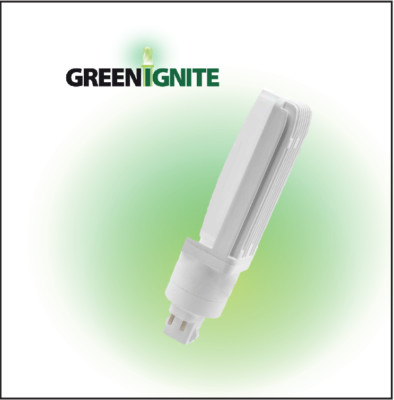 12W LED PL Lamp Replacement G24Q (4-pin) Base, Non-dimmable ...