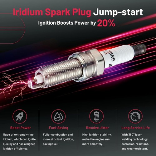 New 2X Ignition Coils & 4Spark Plugs For Kia Rio Soul Hyundai Accent Fast Ship - Picture 3 of 4