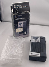 Vintage Centurion E101 Black Silver High Performance AM Deluxe Pocket Radio