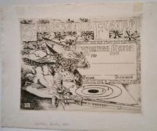 HACKER CHRISTIAN J. 1935. RAD 135 X 172mm