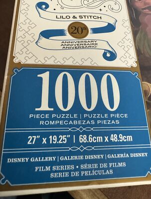 Disney Parks Signature Puzzle Lilo & Stitch 20th Anniversary 1000