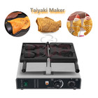 Electric Waffle Maker Fish Shape 2pcs Waffle Pancake Oven 110-240V Commercial