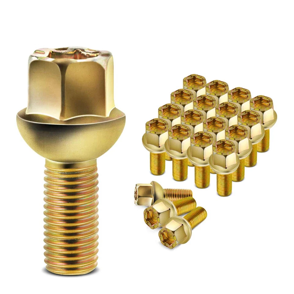 20x Pernos de tuerca de rueda M12-1.50 para Audi 4000 Volkswagen Cabrio Rabbit Convertible Foto 2 de 4