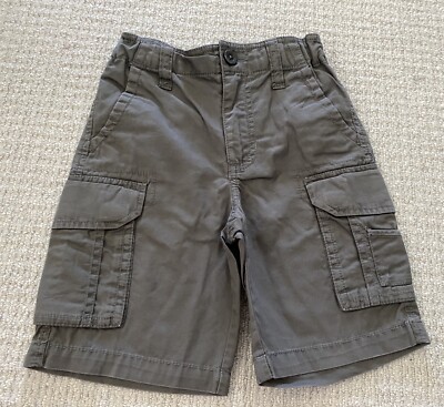 DID TOO! Boys/Toddler Kids Gray Shorts w/ Adjustable Waist Strap Size 5