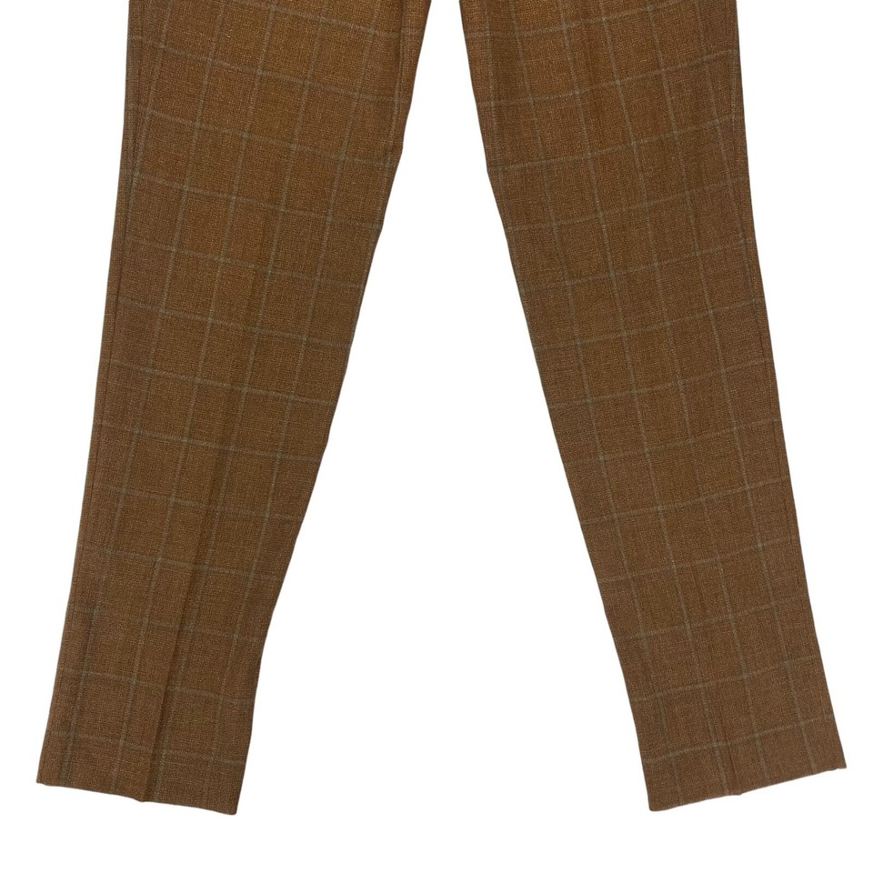 of Palm Beach 100 Wool Pants Womens 6 (42) Brown Pleated