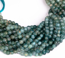 New Arrival Grandidierite Smooth 5mm Round Shape Gemstone Jewelry Beads 20 Cm