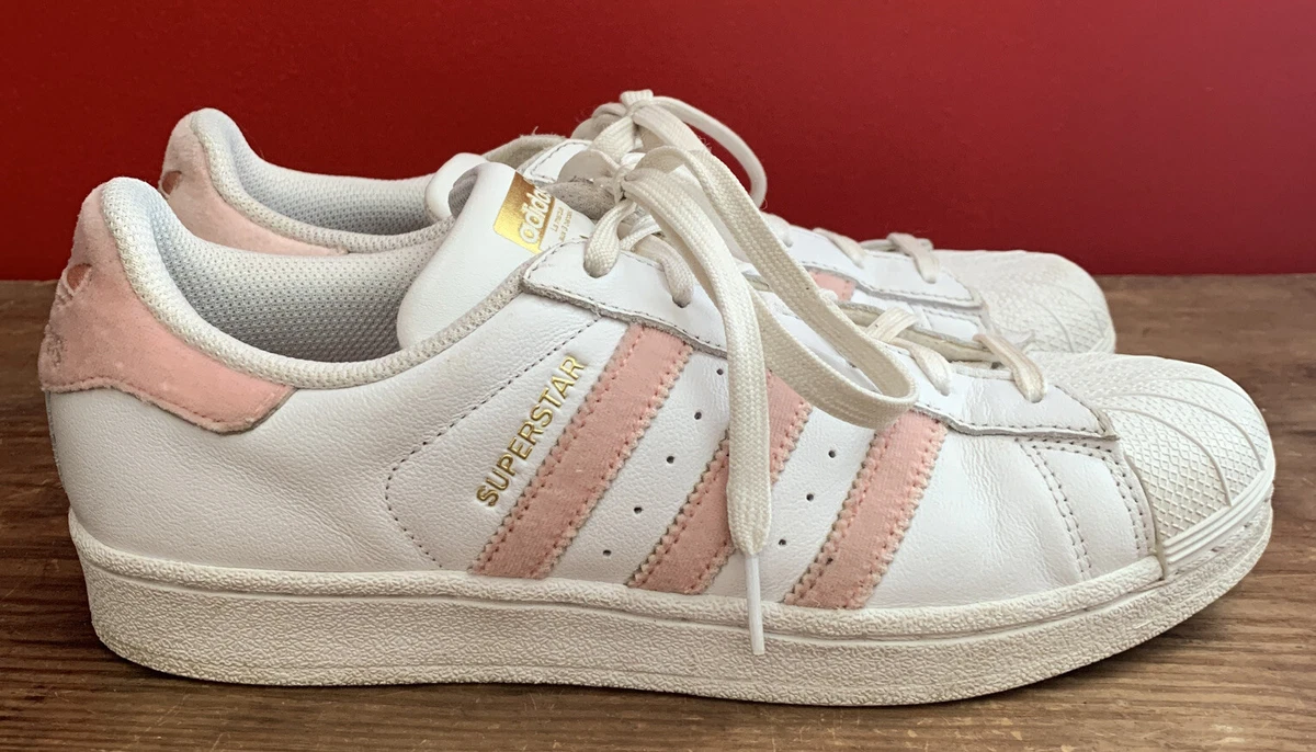 Superstar Bold White With Signal Pink Women's Size 7 | eBay