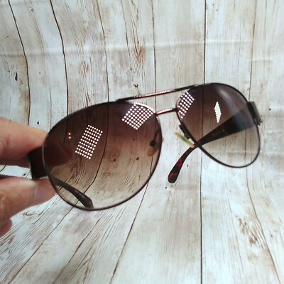 BCBGMAXAZRIA Brown Metal Tortoise Gradient Aviator  display picture 2