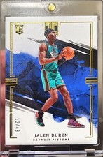 2022-23 Impeccable Jalen Duren Rookie Gold Basketball Card /49 RC #100