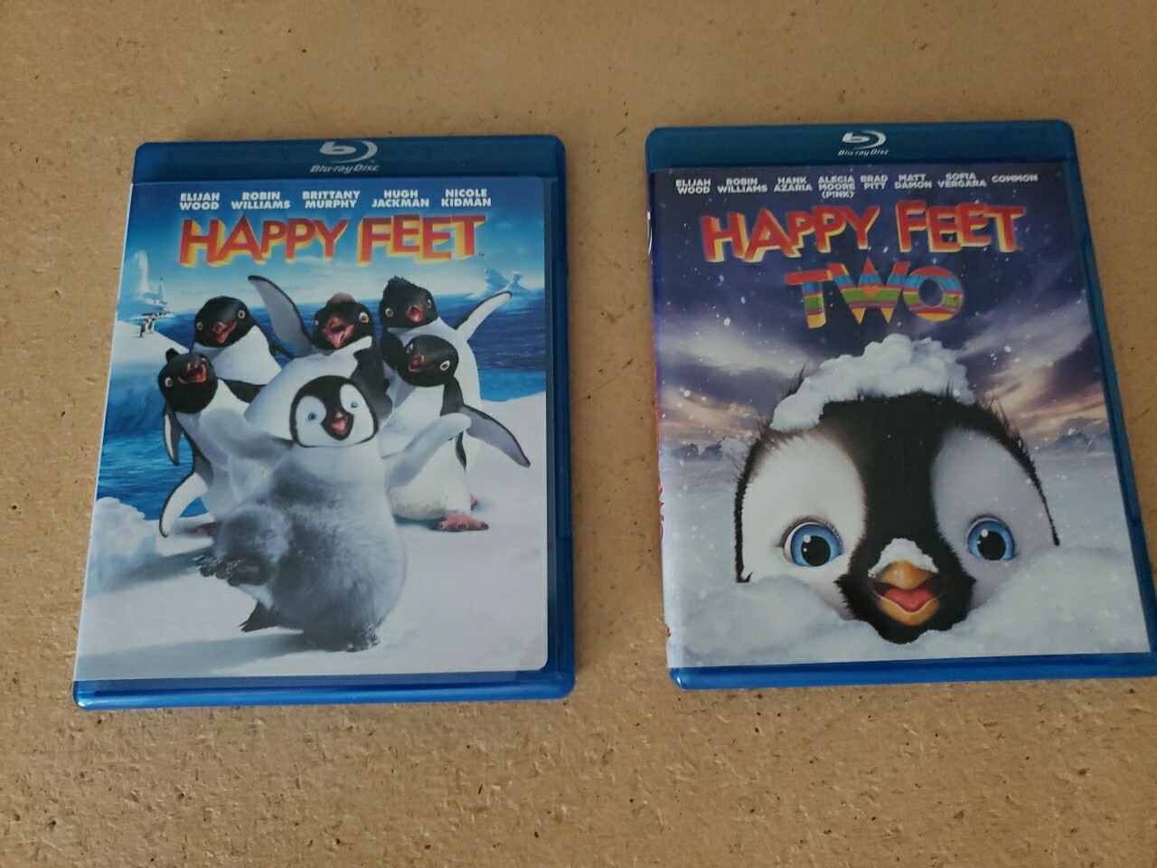 Lot Of 2 Blu Rays Happy Feet And Happy Feet Two Robin Williams Nicole Kidman