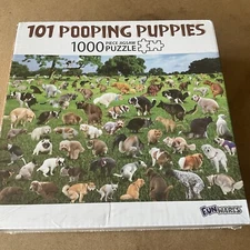1000 Piece Puzzle 101 Pooping Puppies Dogs Pooping Puzzle