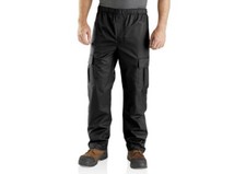 NEW Carhartt 103507 001 Men  s Size Large Black Cargo Storm Defender Nylon Pants