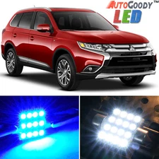 6 x Premium Blue LED Lights Interior Package 13-17 Mitsubishi Outlander + Tool