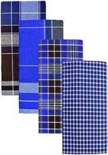 Men's Cotton Lungi Dhoti Indian Sarong Wrap Soft Comfortable unstitched Lungi