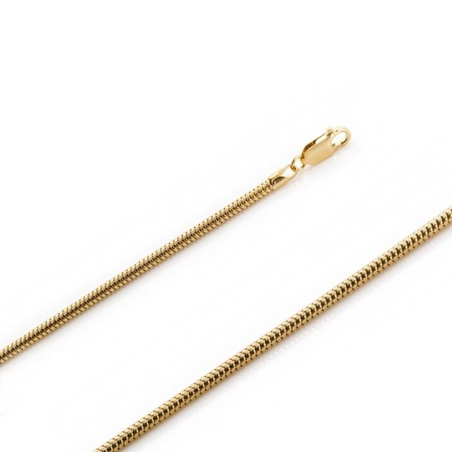 925 Sterling Silver 14k Gold-Plated 3.5mm Snake Chain Necklace All Sizes - Italy