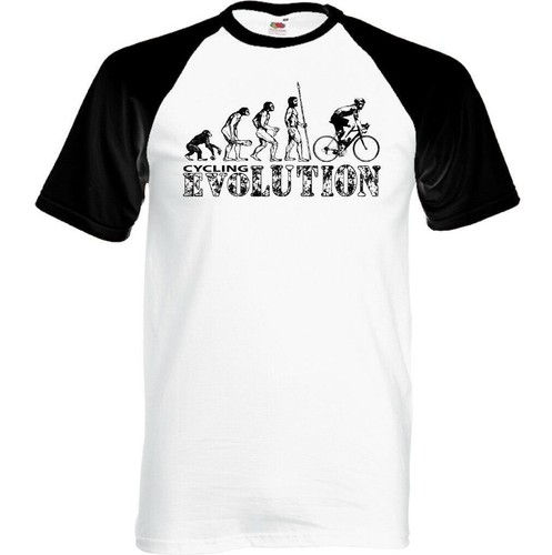 Cycling Evolution Mens Funny T-Shirt Cyclist Bike Bicycle MTB BMX Racer Road - Picture 8 of 12