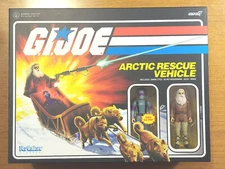 G.I.Joe Reaction Arctic Rescue Vehicle w/ Snake Eyes & Blind Woodsman ~ Exclusiv