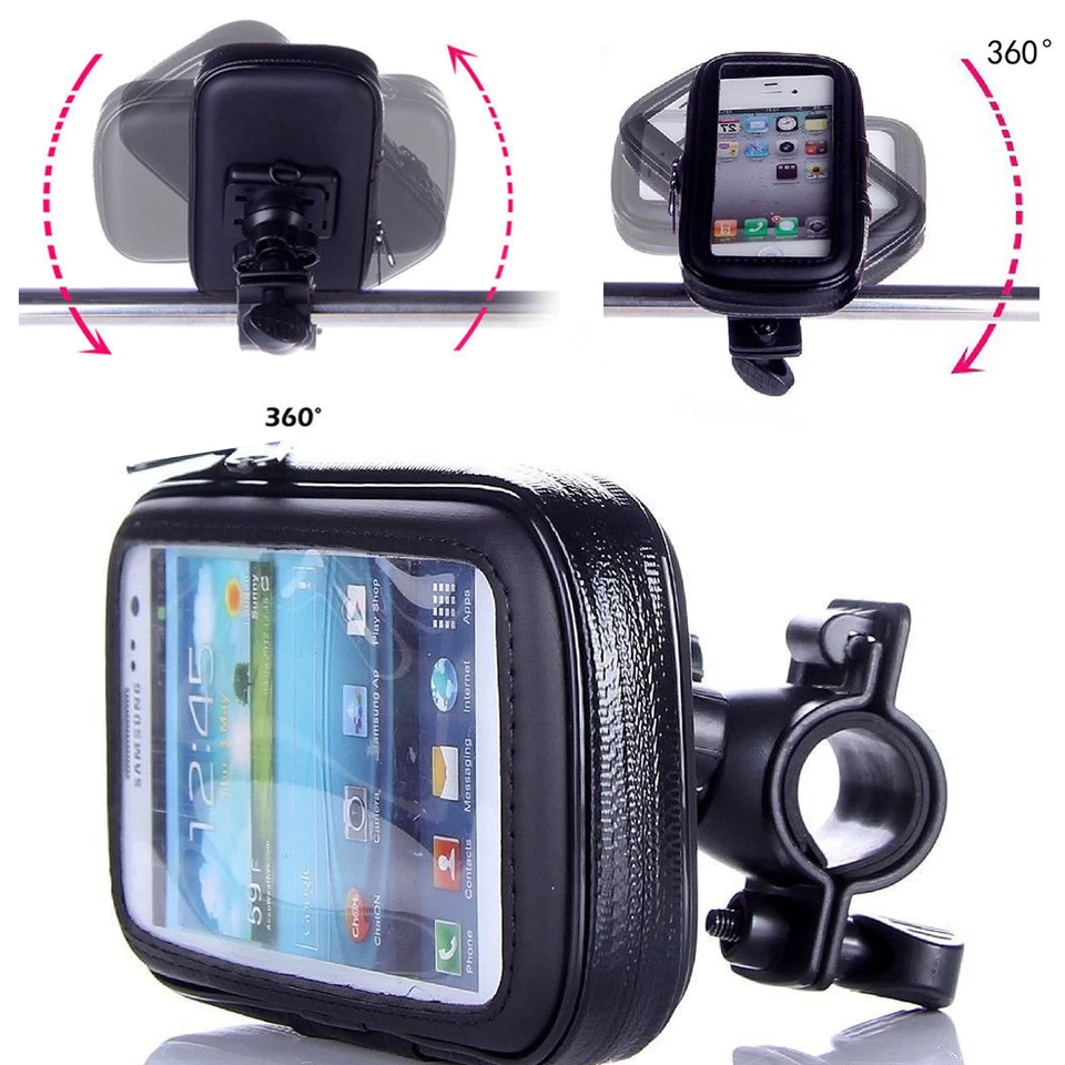 360° Waterproof Bike Mount Holder Case Bicycle Cover for Various Mobile Phones - Image 2 of 4