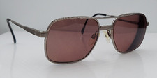 Vintage Luxottica Jason Silver Pilot Metal Sunglasses Italy FRAMES ONLY