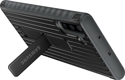 Samsung - Rugged kickstand Case for Samsung Galaxy Note 10 - Black