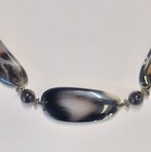 Chunkey Agate & Smokey Quartz Necklace 27 '" w/ Jade Toggle Clasp #155 — photo 4