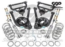 77-96 GM B Body Tubular Upper Lower Control Arms + 550lb Viking Coil Over Kit