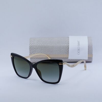 New JIMMY CHOO SELBY/G/S 807/FQ Black/Brown Mirror Gradient
