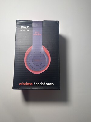 NEW P47 5.0+EDR WIRELESS HEADPHONE-Black/Red/
